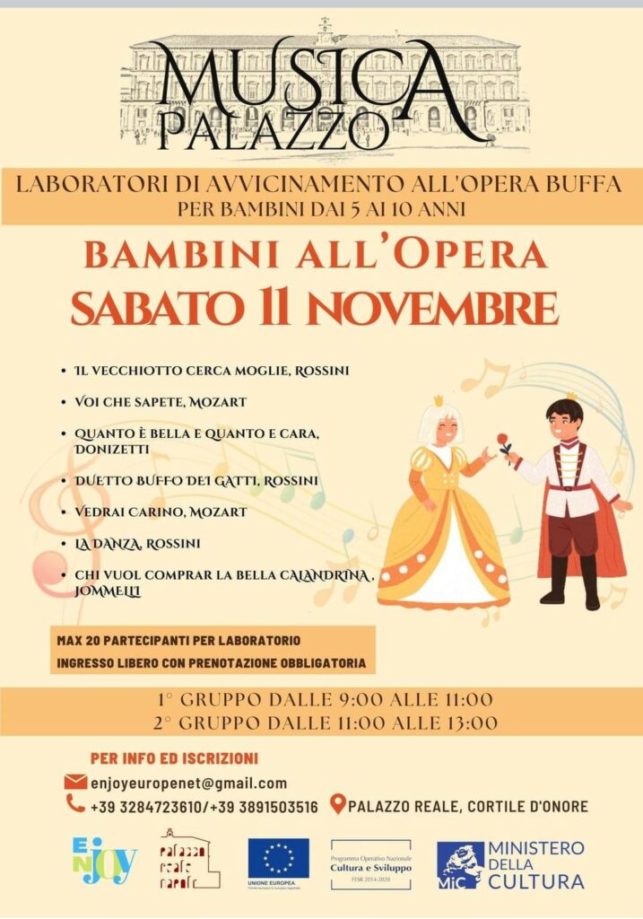 Musica a palazzo bambini all’opera